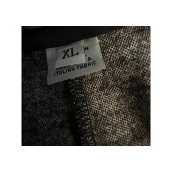 Women XL Bryn Walker Pull-On Houndstooth Print Wool Blend Pants Black White - Picture 7 of 8